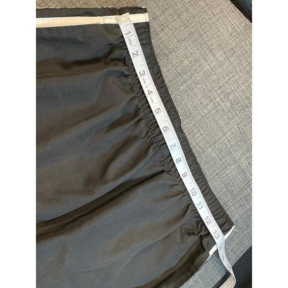 Jerzees Black White Stripe Pull On Drawstring Track Pants Sz L - Picture 6 of 8